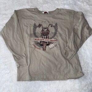 Harley Davidson‎ Motorcycles Long Sleeve T Shirt Kids Size 10-12